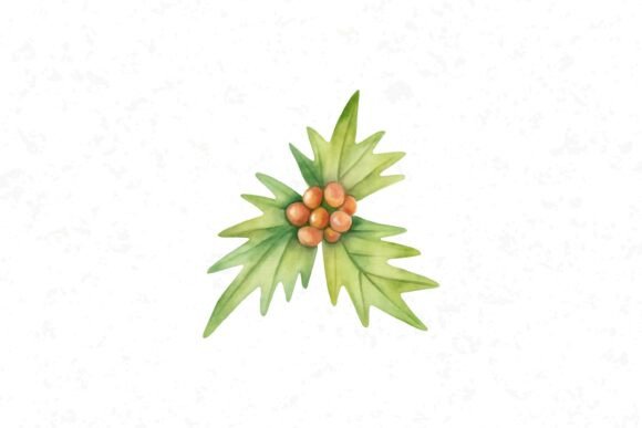 Download Watercolor Christmas Holly Berries - Watercolor Collection