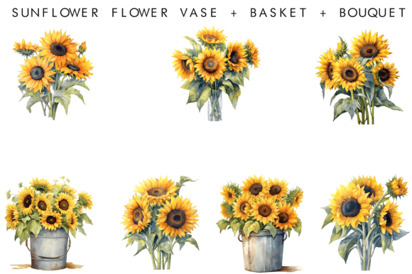 Download Watercolor Sunflower Flower Sublimation - Watercolor Collection