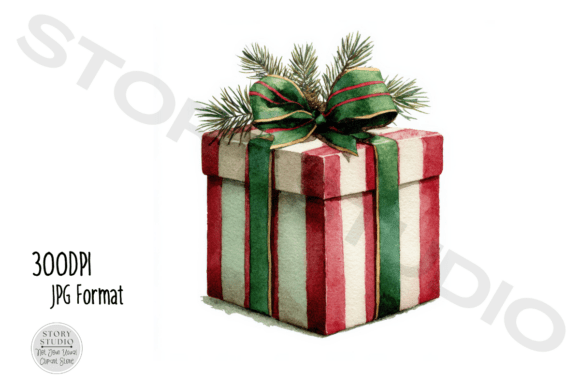 Download Watercolor Christmas Gift Boxes Set - Watercolor Collection