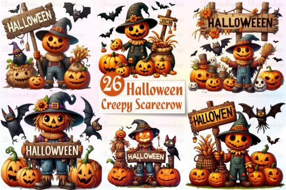 Download Halloween Scarecrow Watercolor Clipart - Watercolor Collection