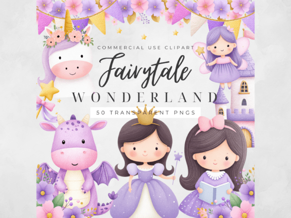 Download Princess Fairytale Clipart Watercolor PN - Watercolor Collection