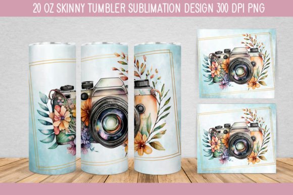 Download Floral Camera Watercolor PNG - Watercolor Collection