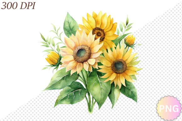Download Watercolor Sunflower PNG Clipart - Watercolor Collection