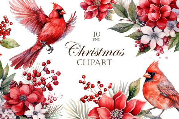 Download Watercolor Christmas Clipart. - Watercolor Collection