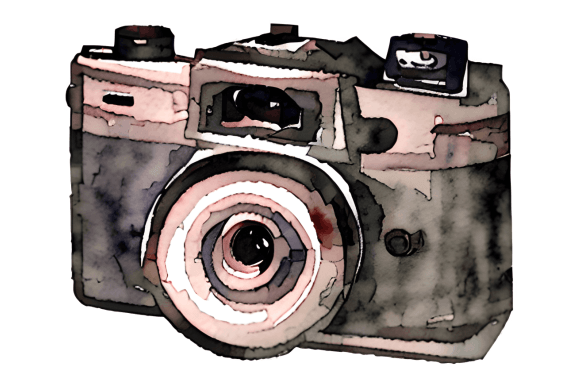 Download Vintage Camera Watercolor - Watercolor Collection