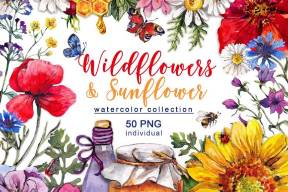 Download Watercolor Floral Summer Clipart - Watercolor Collection