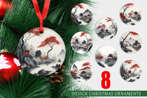Download Christmas Ornament Watercolor Landscape - Watercolor Collection