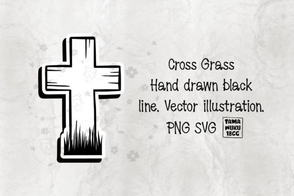 Download Cross with Grass PNG SVG - Grass png Collection