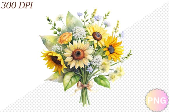 Download Watercolor Sunflower PNG Clipart - Watercolor Collection