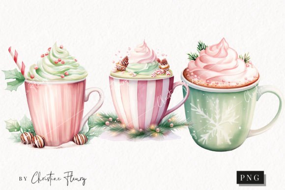 Download Pastel Watercolor Hot Cocoa Clipart - Watercolor Collection