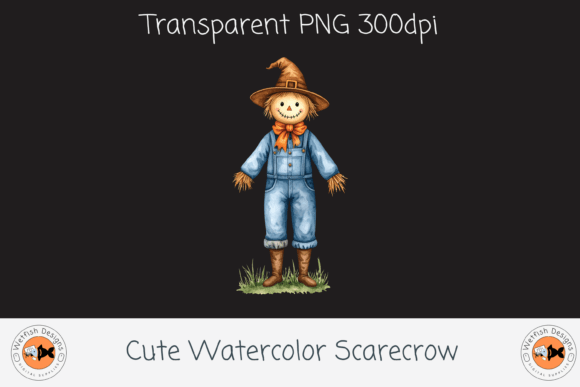 Download Cute Watercolor Scarecrow - Watercolor Collection