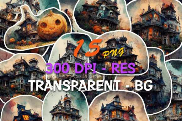 Download Halloween Watercolor Stickers PNG Bundle - Watercolor Collection
