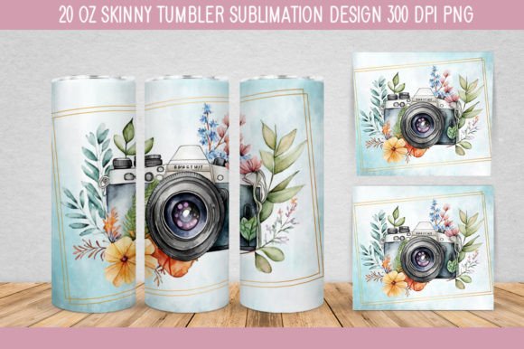 Download Floral Camera Watercolor PNG - Watercolor Collection