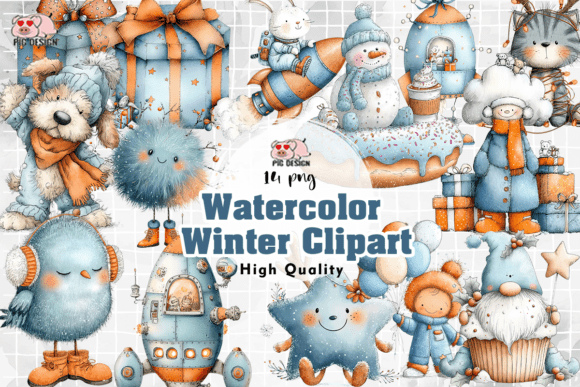 Download Watercolor Winter Clipart PNG - Watercolor Collection