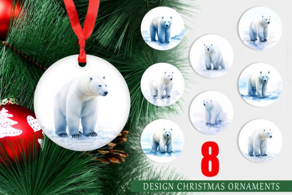 Download Christmas Ornament Watercolor Polar Bear - Watercolor Collection