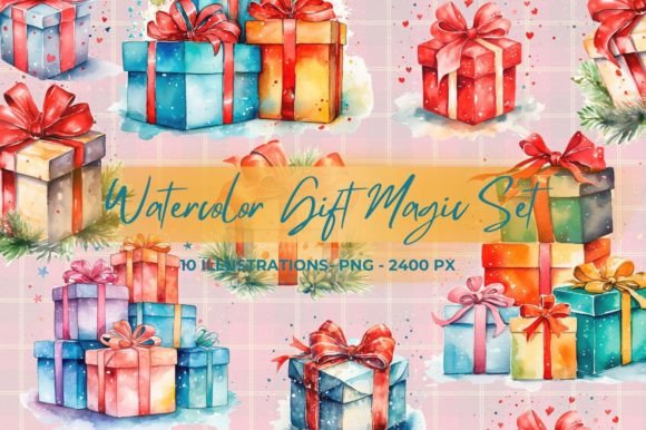 Download Watercolor Gift Magic Set - Watercolor Collection