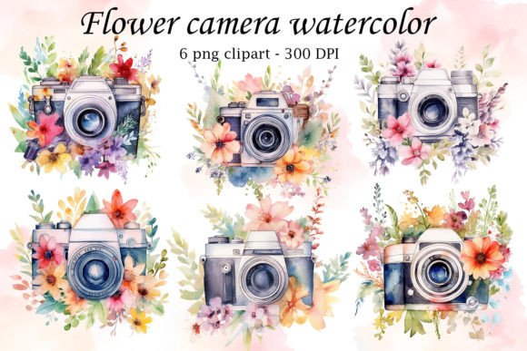 Download Flower Camera Watercolor - Watercolor Collection