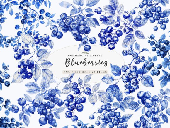 Download Watercolor Blueberry Clipart, Berry Art - Watercolor Collection