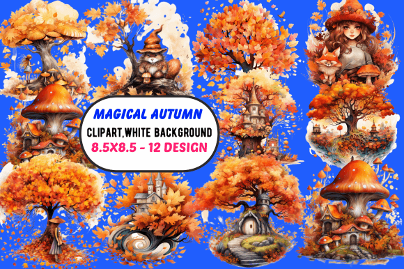 Download Magical Autumn Watercolor Clipart - Watercolor Collection