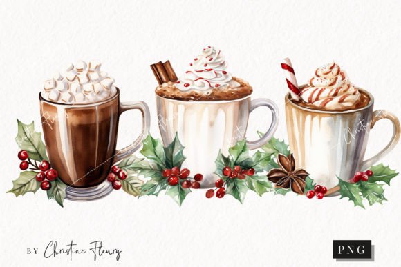 Download Watercolor Hot Cocoa Clipart - Watercolor Collection