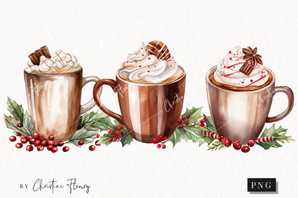 Download Watercolor Hot Cocoa Clipart - Watercolor Collection