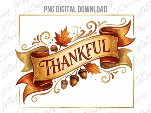 Download Thankful Watercolor Fall Clipart PNG - Watercolor Collection
