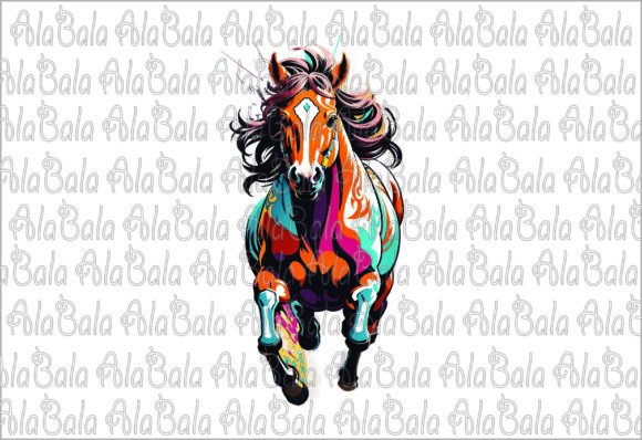Download Watercolor Horse, Sublimation Graphics - Watercolor Collection