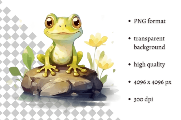 Download Watercolor Frog Clipart Individual File - Watercolor Collection