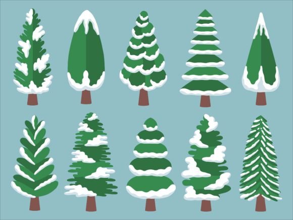 Download Christmas Pine Tree Snow Watercolor - Watercolor Collection