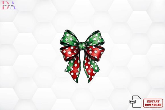 Download Polka Dot Christmas Bow PNG - Premium Resources