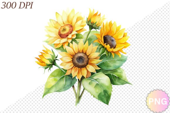Download Watercolor Sunflower PNG Clipart - Watercolor Collection