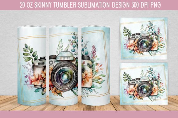 Download Floral Camera Watercolor PNG - Watercolor Collection