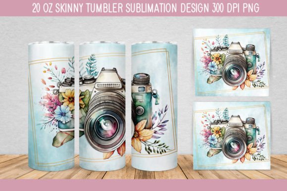 Download Floral Camera Watercolor PNG - Watercolor Collection