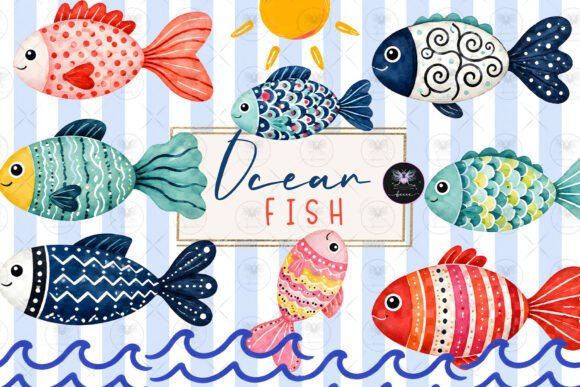 Download Ocean Fish Clipart Watercolor - Watercolor Collection