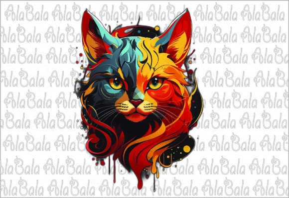 Download Watercolor Cat Png, Sublimation Graphics - Watercolor Collection