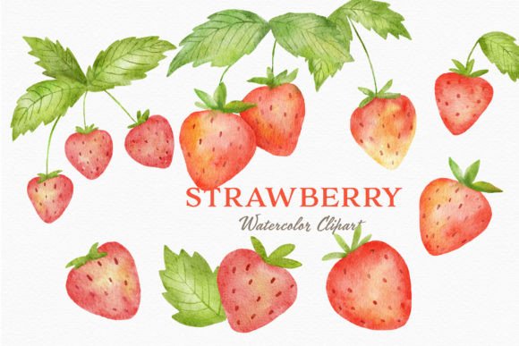 Download Strawberry Watercolor Clipart Berry PNG - Watercolor Collection