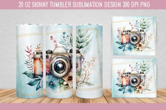 Download Floral Camera Watercolor PNG - Watercolor Collection