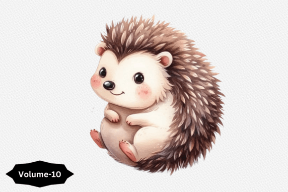 Download Watercolor Baby Hedgehog Clipart PNG - Watercolor Collection