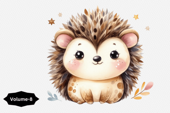 Download Watercolor Hedgehog Clipart PNG - Watercolor Collection
