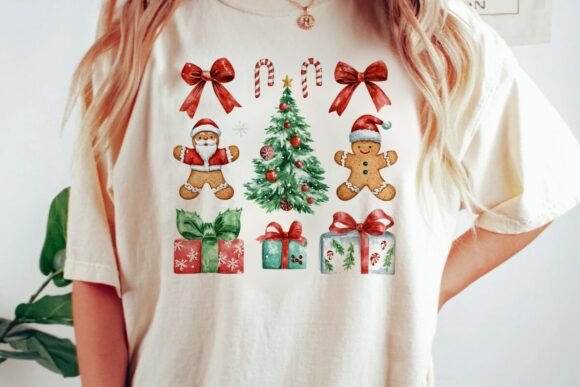 Download Christmas Watercolor Elements Set Png - Watercolor Collection