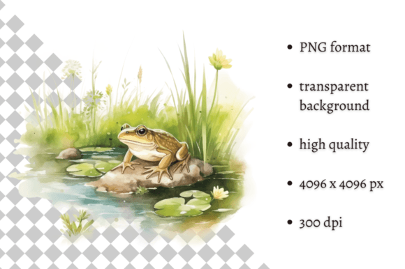 Download Watercolor Cute Frog Individual Clipart - Watercolor Collection