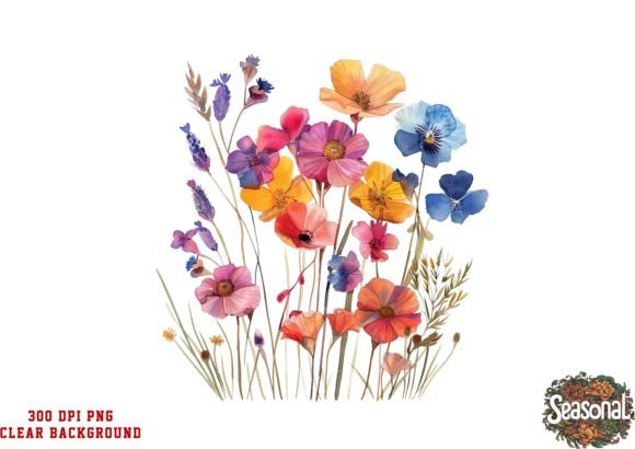 Download Watercolor Spring Wildflower Clipart - Watercolor Collection