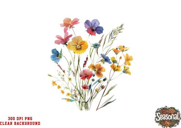 Download Watercolor Wildflower Clipart - Watercolor Collection