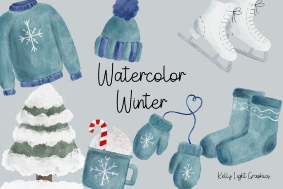 Download Watercolor Winter Clipart - Watercolor Collection