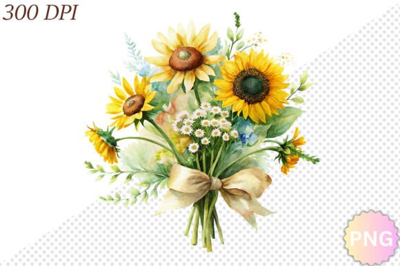 Download Watercolor Sunflower PNG Clipart - Watercolor Collection