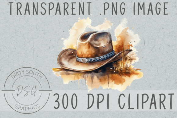 Download Watercolor Western Cowboy Hat Clip Art - Watercolor Collection