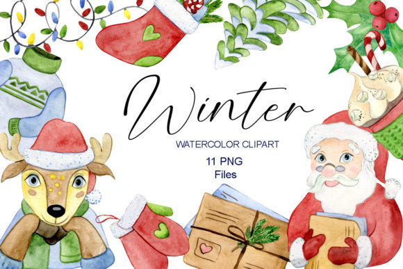 Download Watercolor Winter Clipart, Christmas Tre - Watercolor Collection