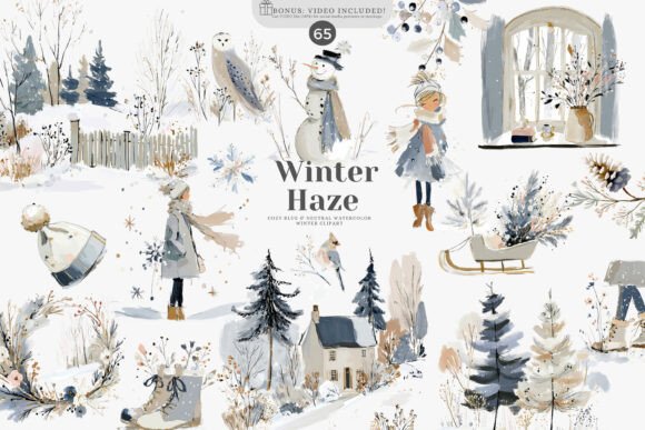 Download Watercolor Winter Clipart Collection - Watercolor Collection