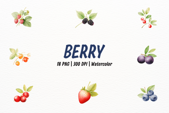Download Watercolor Berry Clipart - Watercolor Collection