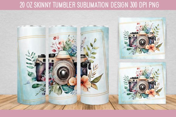 Download Floral Camera Watercolor PNG - Watercolor Collection